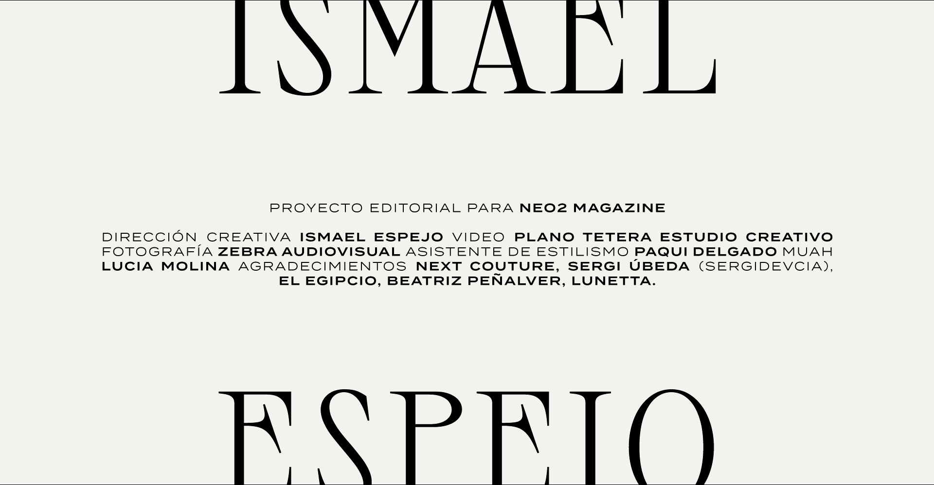 Neo2 Magazine Ismael Espejo.