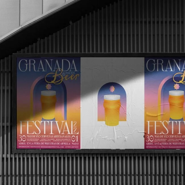 Granada Beer Festival Imagen de marca, cartelería